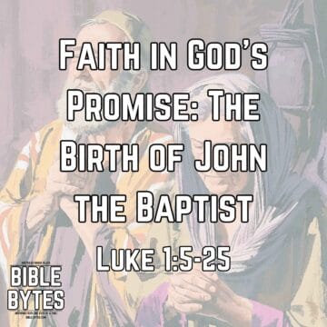 Thumbnail for Faith in God’s Promise: The Birth of John the Baptist