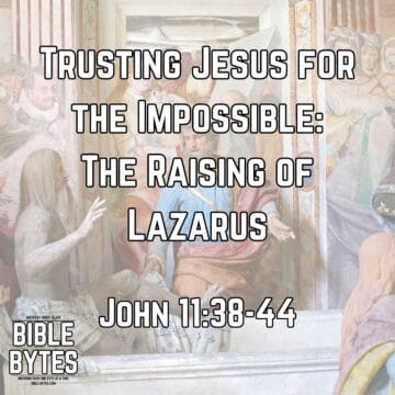 Thumbnail for Trusting Jesus for the Impossible: The Raising of Lazarus